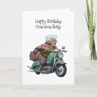 Grattis på födelsedagen Grandma Personlig Kort
