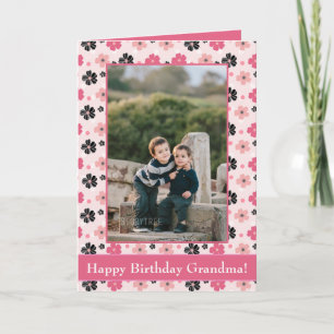 Grattis på födelsedagen Grandma Photo Card Kort
