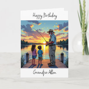 Grattis på födelsedagen Grandpa Personlig Kort