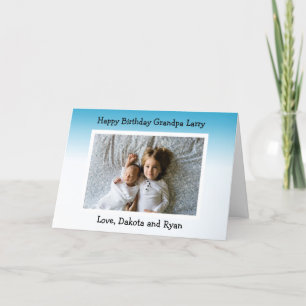 Grattis på födelsedagen Grandpa Photo Card Kort