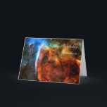 grattis på födelsedagen Grandson - Keyhole Nebula Kort<br><div class="desc">Galaxies, Stars och Nebulae-serien Information om en mystisk, komplex struktur inom Carina Nebula (NGC 3372) visas genom bilden av "Keyhole Nebula", som erhålls med Hubble Space Telescope. Bild är ett montage som sammanfogats från fyra olika teleskoppunkter i april 1999 med Hubble's Wide Fält planetékamera 2, som använde sex olika färg-filter....</div>