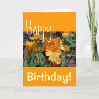 Grattis på födelsedagen! gratulationskort Orange I Kort