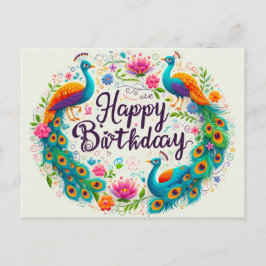 Grattis på födelsedagen-gratulationskort vykort