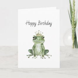 Grattis på födelsedagen Grön Groda   Kort