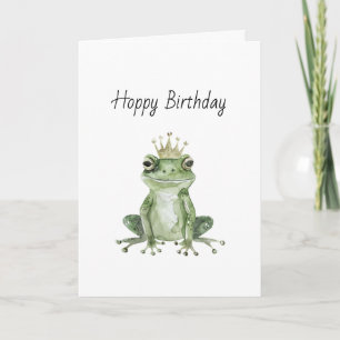 Grattis på födelsedagen Grön Groda Kort