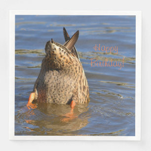 Grattis på födelsedagen Grund upp Anka Pappersservett