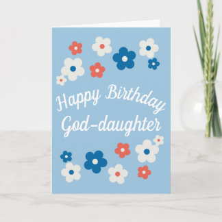 Grattis på födelsedagen Guds dotter - Söt Blommigt Kort