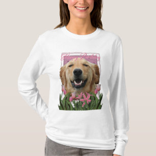 Grattis på födelsedagen - guld- Retriever - Mick T-shirt
