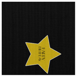 Grattis på födelsedagen Guld Star Hollywood-bakgru Tyg