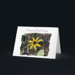 grattis på födelsedagen Gult Flower for Friend Kort<br><div class="desc">Jag skrev den här versen för en av mina kära vänner.</div>