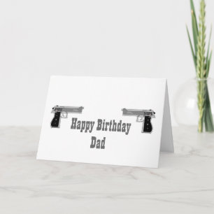 Grattis på födelsedagen Gun Card Kort