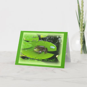 Grattis på födelsedagen Hälsning - Bullfrog på Lil Kort