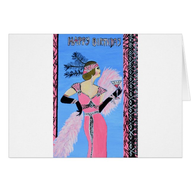 Grattis på födelsedagen hälsningskort (Framsidan Horizontal)