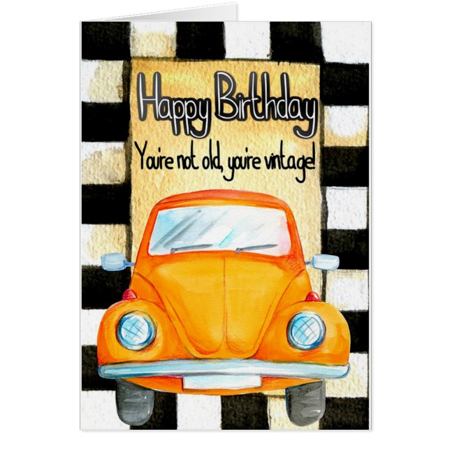 Grattis på födelsedagen hälsningskort (Framsidan)