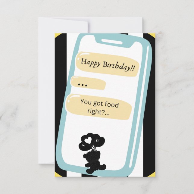 Grattis på födelsedagen hälsningskort! Lycklig Bea Tack Kort (Framsida)