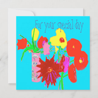 Grattis på födelsedagen-hälsningskort med Lycklig- Kort