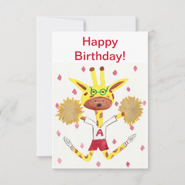 Grattis på födelsedagen! Hälsningskort. Tack Kort (Framsida)