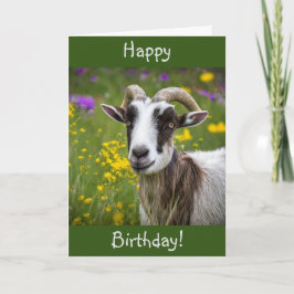Grattis på födelsedagen Handsome Goat Kort