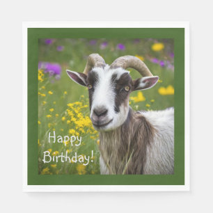 Grattis på födelsedagen Handsome Goat Pappersservett