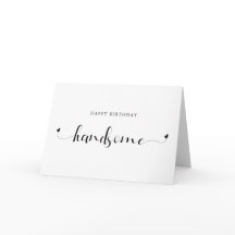 Grattis på födelsedagen Handsome romansome modern