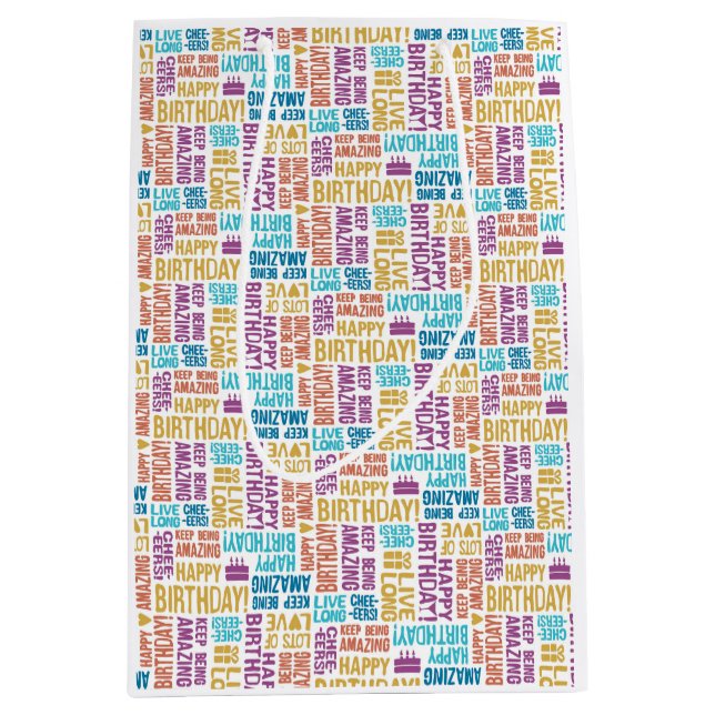 Grattis på födelsedagen Handtypografi i Retro Nyhe (Framsidan)