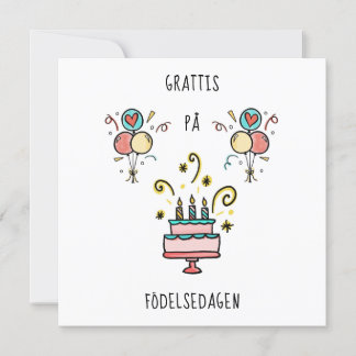 Grattis på födelsedagen | Happy Birthday Kort