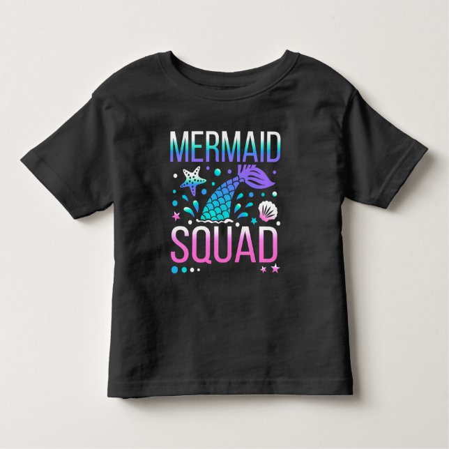 Grattis på födelsedagen Havsfrusquad-68296 T Shirt (Framsida)