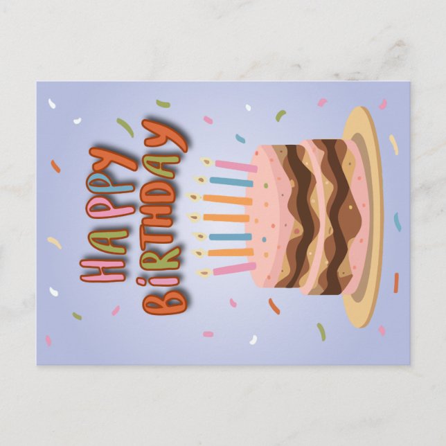 Grattis på födelsedagen helg vykort (Framsida)