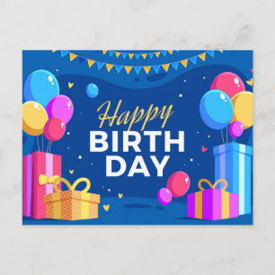 Grattis på födelsedagen helg vykort