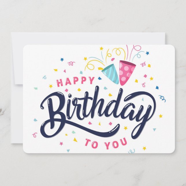 Grattis på födelsedagen Helgdag-kort Julkort (Framsida)