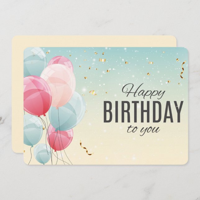 Grattis på födelsedagen Helgdag-kort Julkort (Fram/baksida)