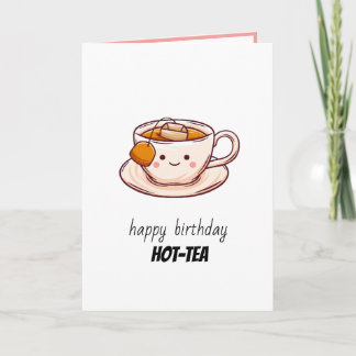Grattis på födelsedagen Hett-Tea Kort