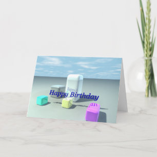 Grattis på födelsedagen (himmel boxas), kort