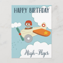Grattis på födelsedagen högflygare vykort