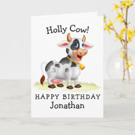 Grattis på födelsedagen, Holly Cow! Kort