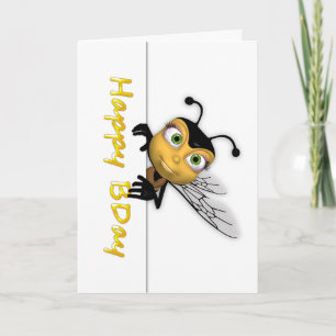 Grattis på födelsedagen Honungsbi - Lycklig BDay Kort