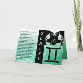 Grattis på födelsedagen Horoscope Sign Gemini Kort