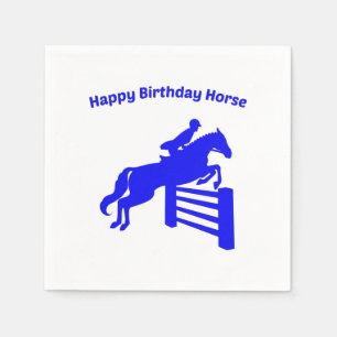 Grattis på födelsedagen Horse Hunter Jumper, djurä Pappersservett