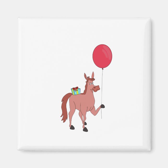 Grattis på födelsedagen Horse Magnet (Framsidan)