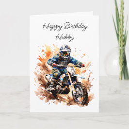 Grattis på födelsedagen Hubby | Motocross Bike Kort