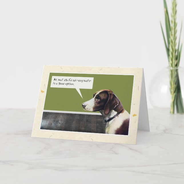 Grattis på födelsedagen Hund (alternativ för Hund- Kort (Framsida)