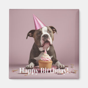 Grattis på födelsedagen! Hund Magnet