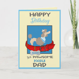 Grattis på födelsedagen Hund pappa från din Pudel Kort