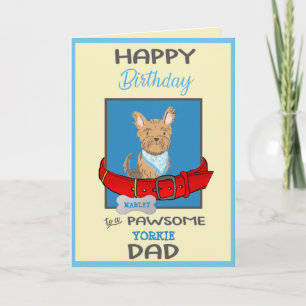 Grattis på födelsedagen Hund pappa Personlig Cute Kort