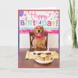 Grattis på födelsedagen Hund Party med min Dawg Kort