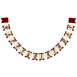 Grattis på födelsedagen Hunting Theme Vimplar