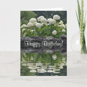 Grattis på födelsedagen Hydrangea Card Kort