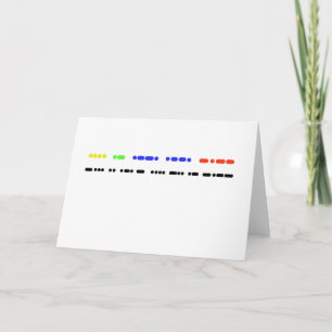 "Grattis på födelsedagen" i Morse Code Card eller Kort