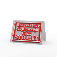 Grattis på födelsedagen i polskt kort