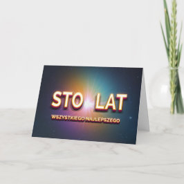 Grattis på födelsedagen i polskt kort